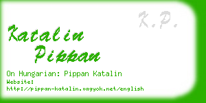 katalin pippan business card